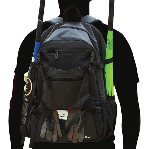 Baseball Bag-Baseball Backpack With External Helmet Holder for Baseball - Picture 5 of 7